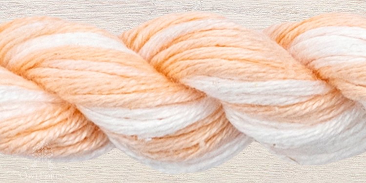 Mouline thread “OwlForest 2105 — Carrot Cream”