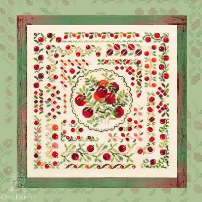 Embroidery kit “Cranberry Summer”
