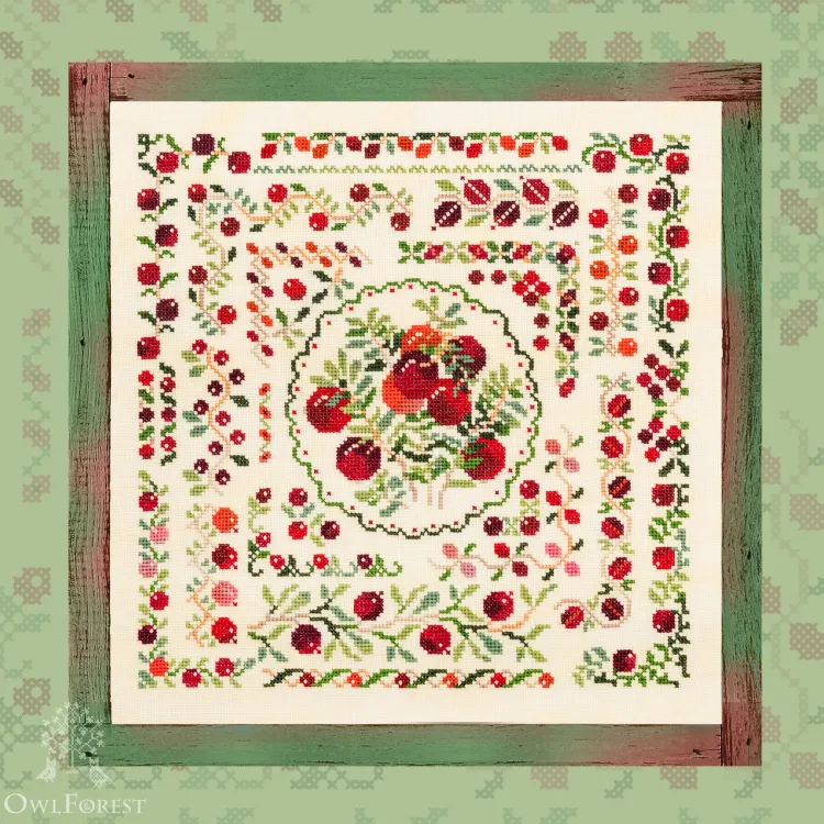 Embroidery kit “Cranberry Summer”
