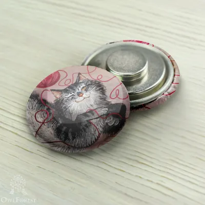 Magnet Needle Minder “Needlework Cat”
