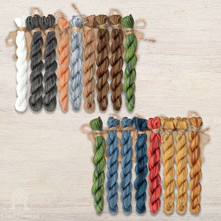 Set of OwlForest Threads for the “Treasure Island” SAL (Thread Trade n.a. Kirov)