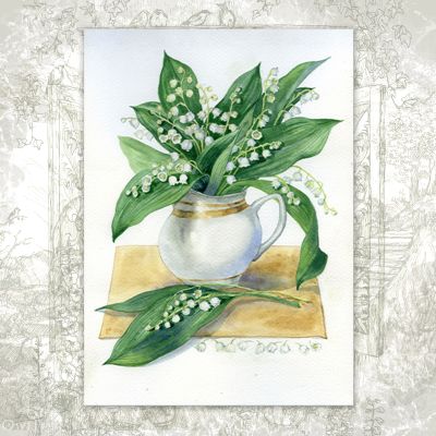 “Lilies of the Valley” Postcard