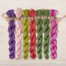 Set of OwlForest Hand-Dyed Threads for the “Fuchsia” Chart (DMC)