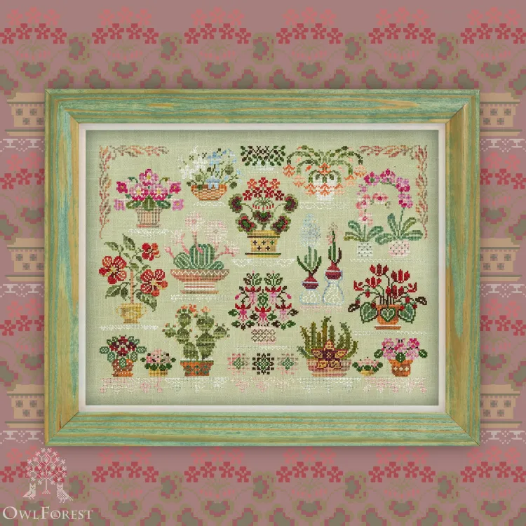 Free Digital Chart for 2022 SAL “Houseplants” 