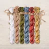 Set of OwlForest Hand-Dyed Threads for the “Snail Houses. Strawberries” Chart (DMC)