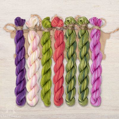 Set of OwlForest Hand-Dyed Threads for the “Fuchsia” Chart (Thread Trade n.a. Kirov)