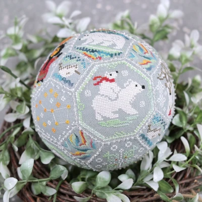 Digital embroidery chart “Polar Bears Quaker Ball”