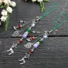 Scissor Fob “Snowy Winter” Silver Metal Color Fittings