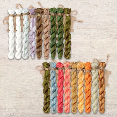 Set of OwlForest Threads for the “Mushrooms and Toadstools” SAL (Thread Trade n.a. Kirov)