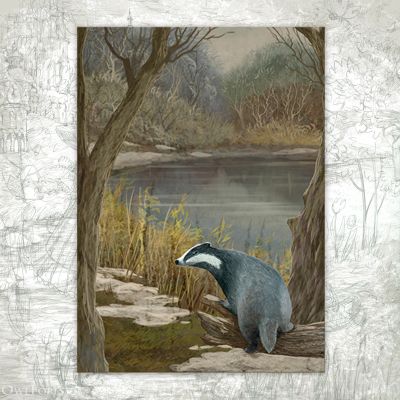 “Walk before Bedtime” Postcard
