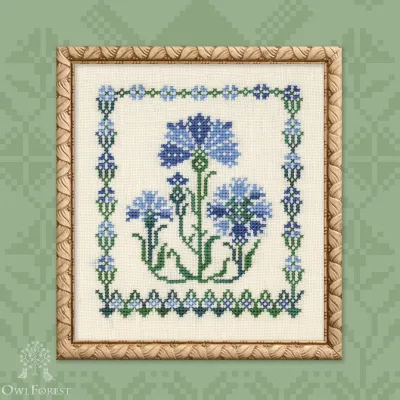 Free embroidery digital chart “Cornflowers”