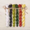 Set of OwlForest Hand-Dyed Threads for the “Samovar” Chart (DMC)