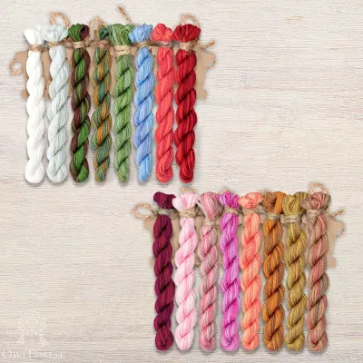 Set of OwlForest Threads for the “Houseplants” SAL (Thread Trade n.a. Kirov)