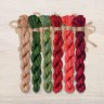 Set of OwlForest Hand-Dyed Threads for the “Cranberry Summer” Chart (DMC)