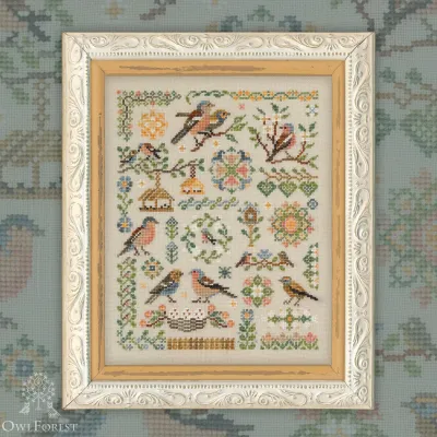 Digital embroidery chart “Chaffinches”