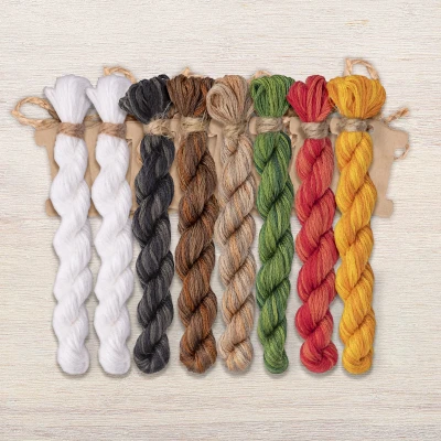 Set of OwlForest Hand-Dyed Threads for the “You Are Special” (DMC) 