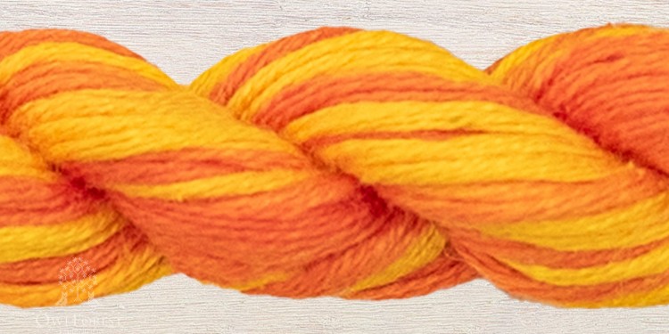 Mouline thread “OwlForest 2611 — Tangerine”