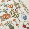 Digital embroidery chart “Snail Garden”