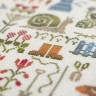 Digital embroidery chart “Snail Garden”