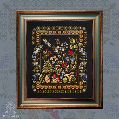 Printed embroidery chart “Forest Treasures”