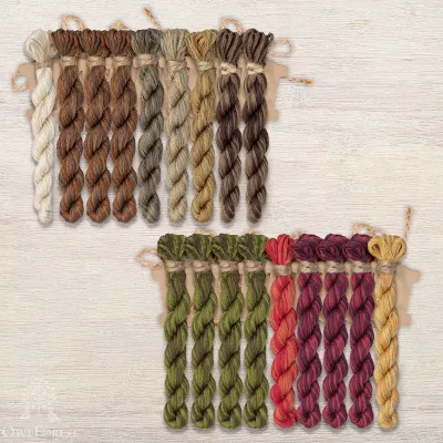 Set of OwlForest Hand-Dyed Threads for the “Coat of Arms of Filingrad” Chart (DMC)