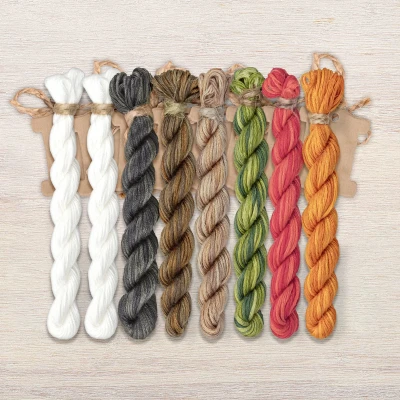 Set of OwlForest Hand-Dyed Threads for the “You Are Special” (Thread Trade n.a. Kirov)