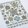 Printed embroidery chart “Turtle Quaker”