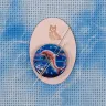 “Seashore Candies. In the Waves” embroidery and ornaments DIY kit