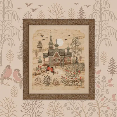 Embroidery kit “The Secluded Chapel”