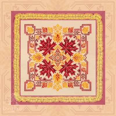 Digital embroidery chart “Flaming October”