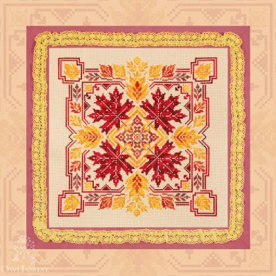 Digital embroidery chart “Flaming October”