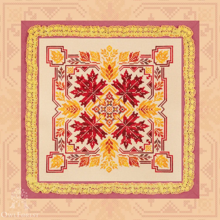Digital embroidery chart “Flaming October”