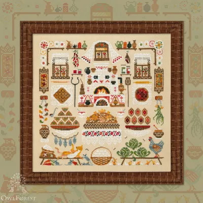 Embroidery kit “Pies”