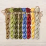 Set of OwlForest Hand-Dyed Threads for the “Forest Treasures” Chart (DMC)
