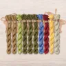 Set of OwlForest Hand-Dyed Threads for the “Forest Treasures” Chart (DMC)