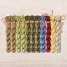 Set of OwlForest Hand-Dyed Threads for the “Forest Treasures” Chart (DMC)