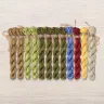 Set of OwlForest Hand-Dyed Threads for the “Forest Treasures” Chart (DMC)