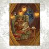 “Needlework Night” Postcard