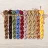 Set of OwlForest Hand-Dyed Threads for the “Owl Bite” Chart (DMC)
