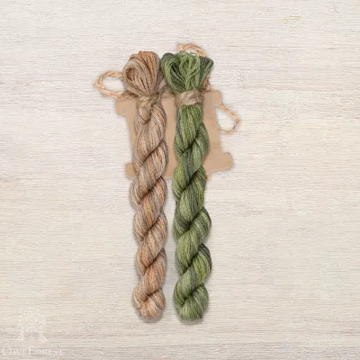 Set of OwlForest Hand-Dyed Threads for the “Oak Branch” Chart (DMC)