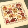 Digital embroidery chart “Funny Elephants”