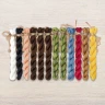 Set of OwlForest Hand-Dyed Threads for the “Brown Bears Quaker Ball” (Thread Trade n.a. Kirov)