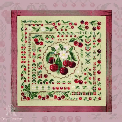 Embroidery kit “Cherry Summer”