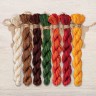 Set of OwlForest Hand-Dyed Threads for the “Gnome Studio. Decorating” Chart (DMC)