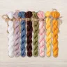 Set of OwlForest Hand-Dyed Threads for the “Summer Triptych. Honey” Chart (DMC)