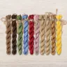 Set of OwlForest Hand-Dyed Threads for the “Owl Bite” Chart (Thread Trade n.a. Kirov)