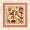 Printed embroidery chart “Funny Elephants”