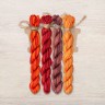 Set of OwlForest Hand-Dyed Threads for the “Flaming October” Chart (Thread Trade n.a. Kirov)