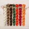 Set of OwlForest Hand-Dyed Threads for the “Gnome Studio. Decorating” Chart (Thread Trade n.a. Kirov)