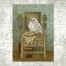 “Winged Embroideress” Postcard